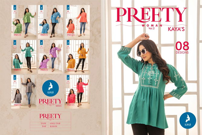 Pretty Women 2 By Kaya Rayon Ladies Top Wholesale Price In Surat